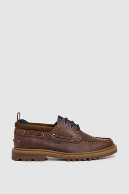 Zapatillos casuales de piel