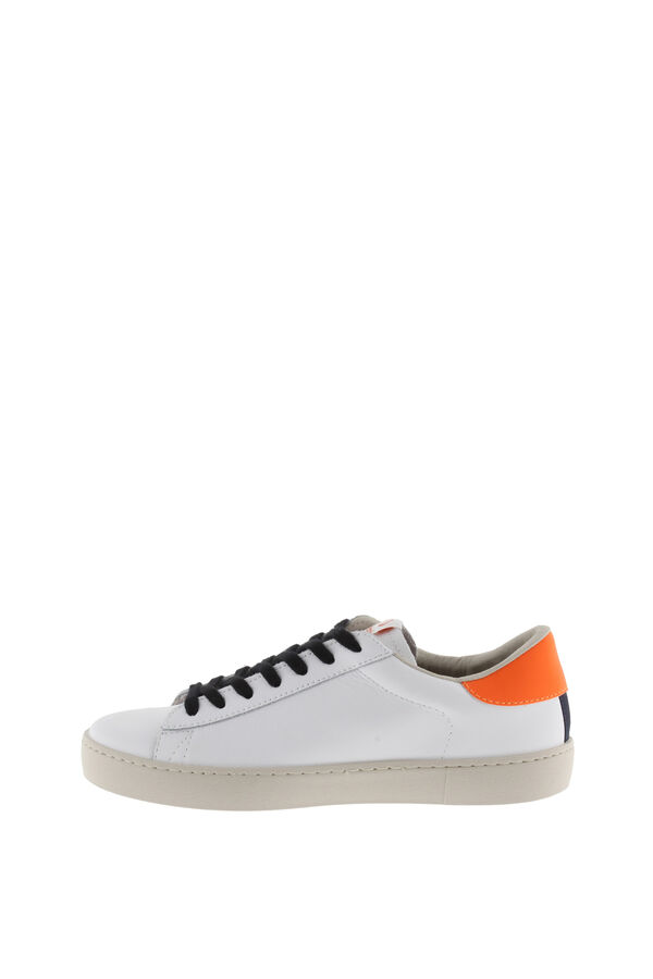Springfield Victoria Leather And Neon Trainers narancs