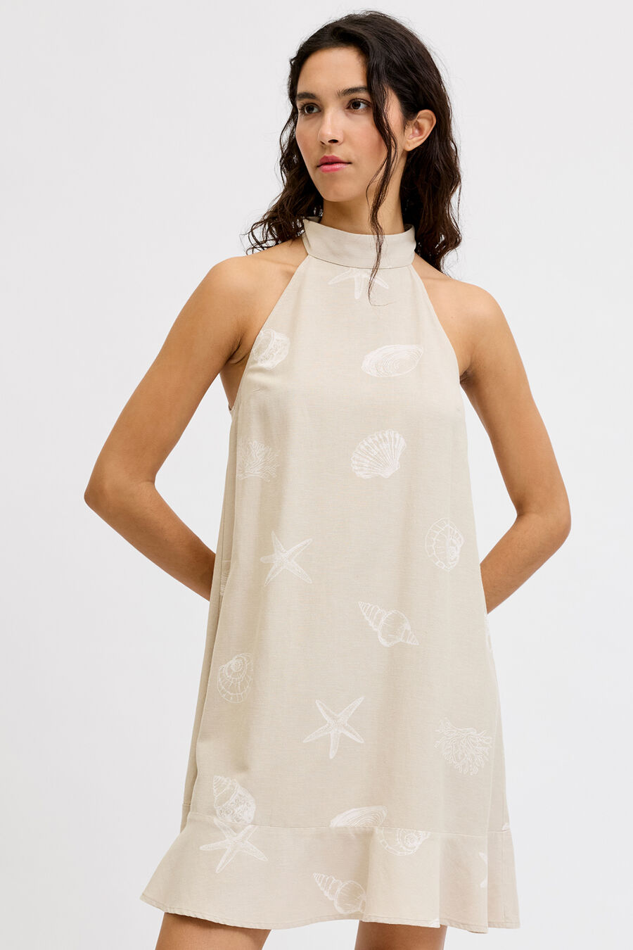 Vestido cuello halter