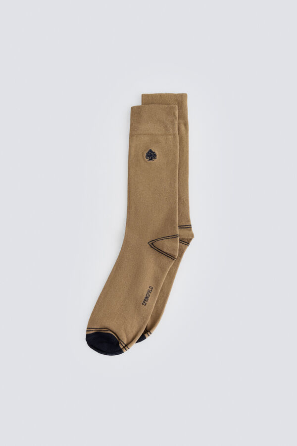 Springfield Basic long sock Logo Springfield brown