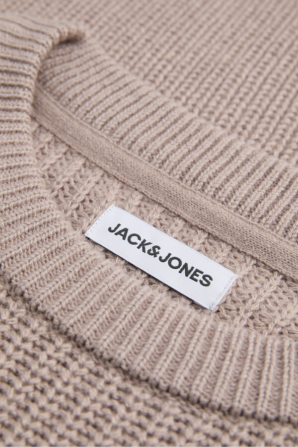 Jack & Jones Basic round neck jumper grey