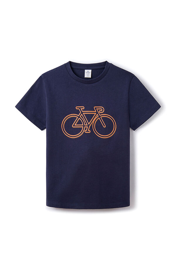 Springfield Boys' bicycle T-shirt plava