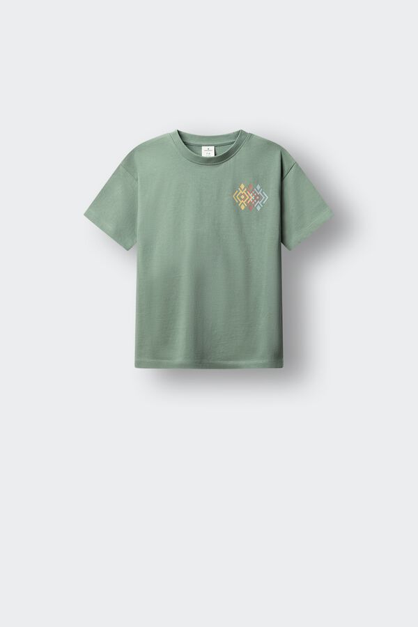 Springfield Kids Camiseta Etnica ni&ntilde;o verde