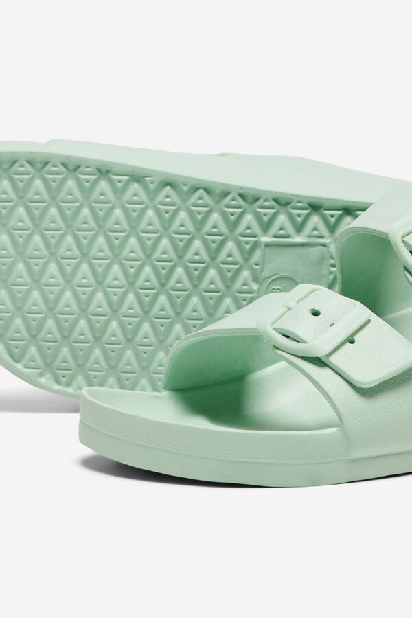 Only Flat sandal green
