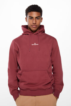 Springfield Essential washed hoodie royal red