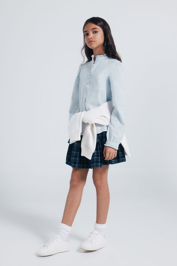 Springfield Kids Blusa de manga comprida para menina azul