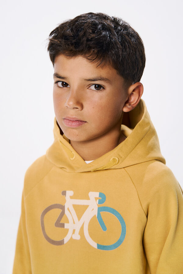 Springfield Sudadera capucha bici niño dorado