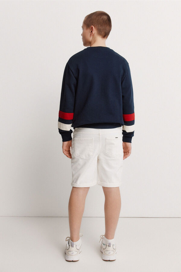 Springfield Kids Bermudas infantil em denim branco