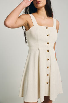 Only Vestido corto de lino