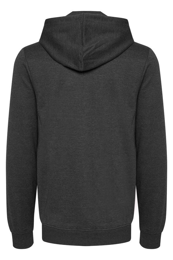 Springfield Sweatshirt with hood and zip fastening light gray