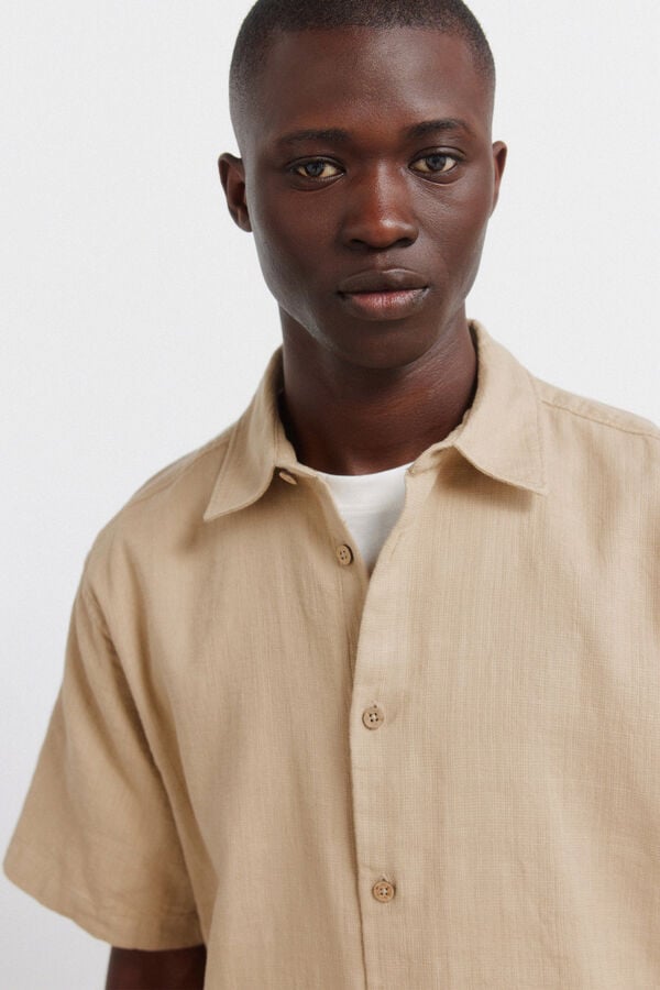 Springfield Rustic short sleeve shirt grey