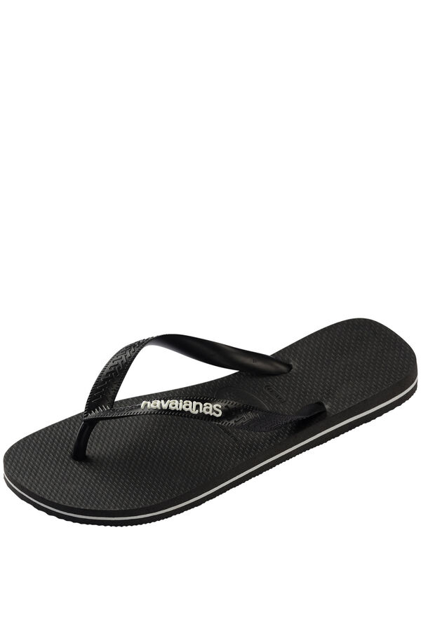 Havaianas Chanclas planas goma negro