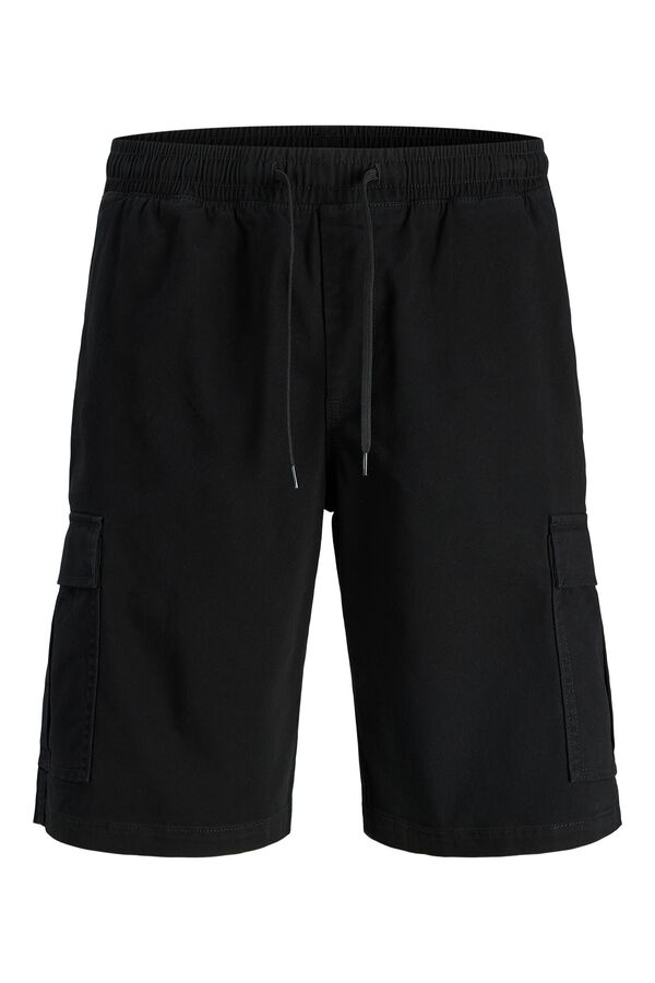 Jack & Jones Bermuda cargo relaxed fit negro