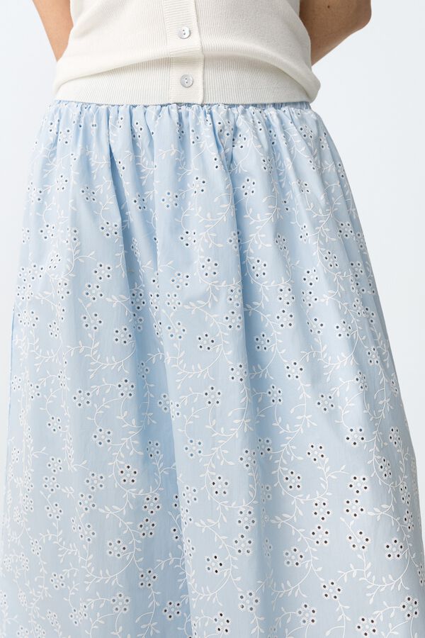 Tiffosi Falda bordada azul