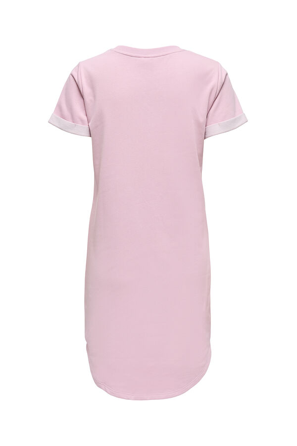 JDY Vestido corto detalle bordado morado/lila