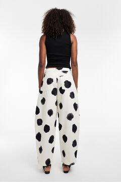 Topshop Pantal&oacute;n estampado barrel fit