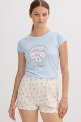 Inside Short pyjamas set marron