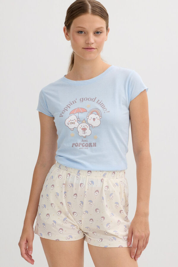 Inside Short pyjamas set marron