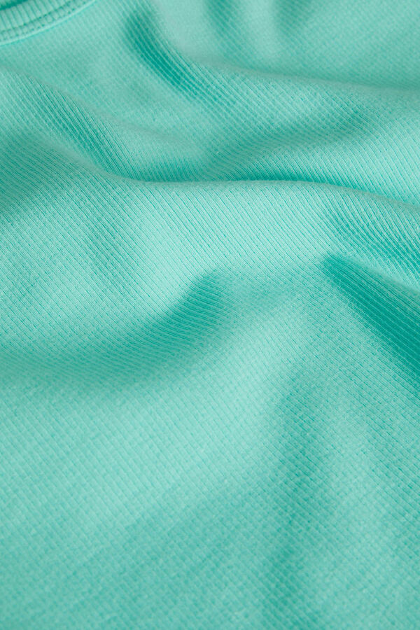 Springfield Ribbed fabric top bleu