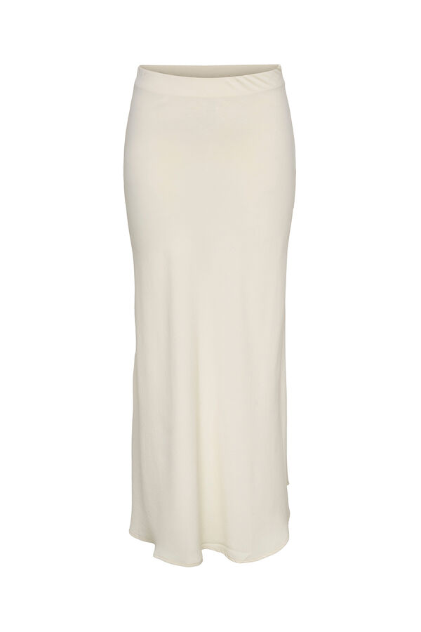 JDY Falda larga fluida blanco