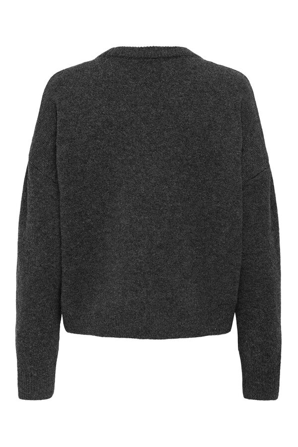 Only Pullover mit Schmuckdetail Grau