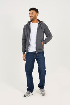Brave Soul Sweatshirt de borrego com capuz e fecho-&eacute;clair
