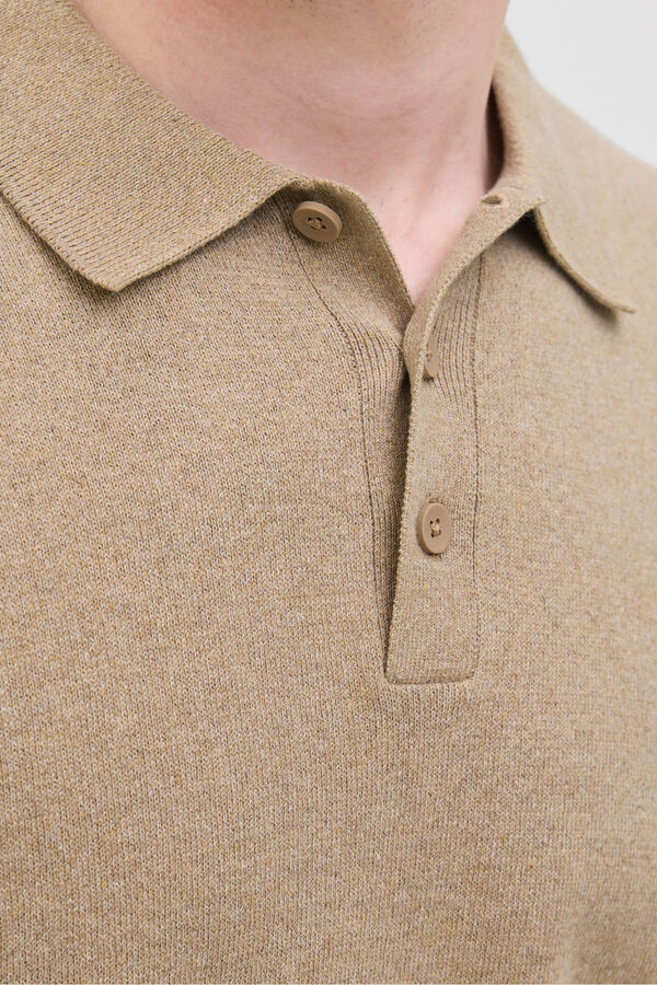 JJ REBEL Polo de malha cinzento