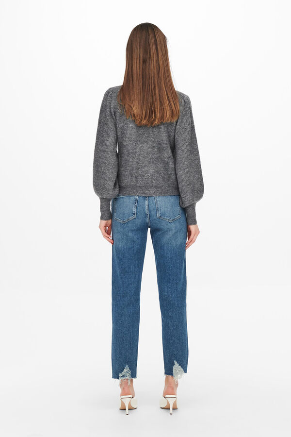 JDY Buttoned knit cardigan grey