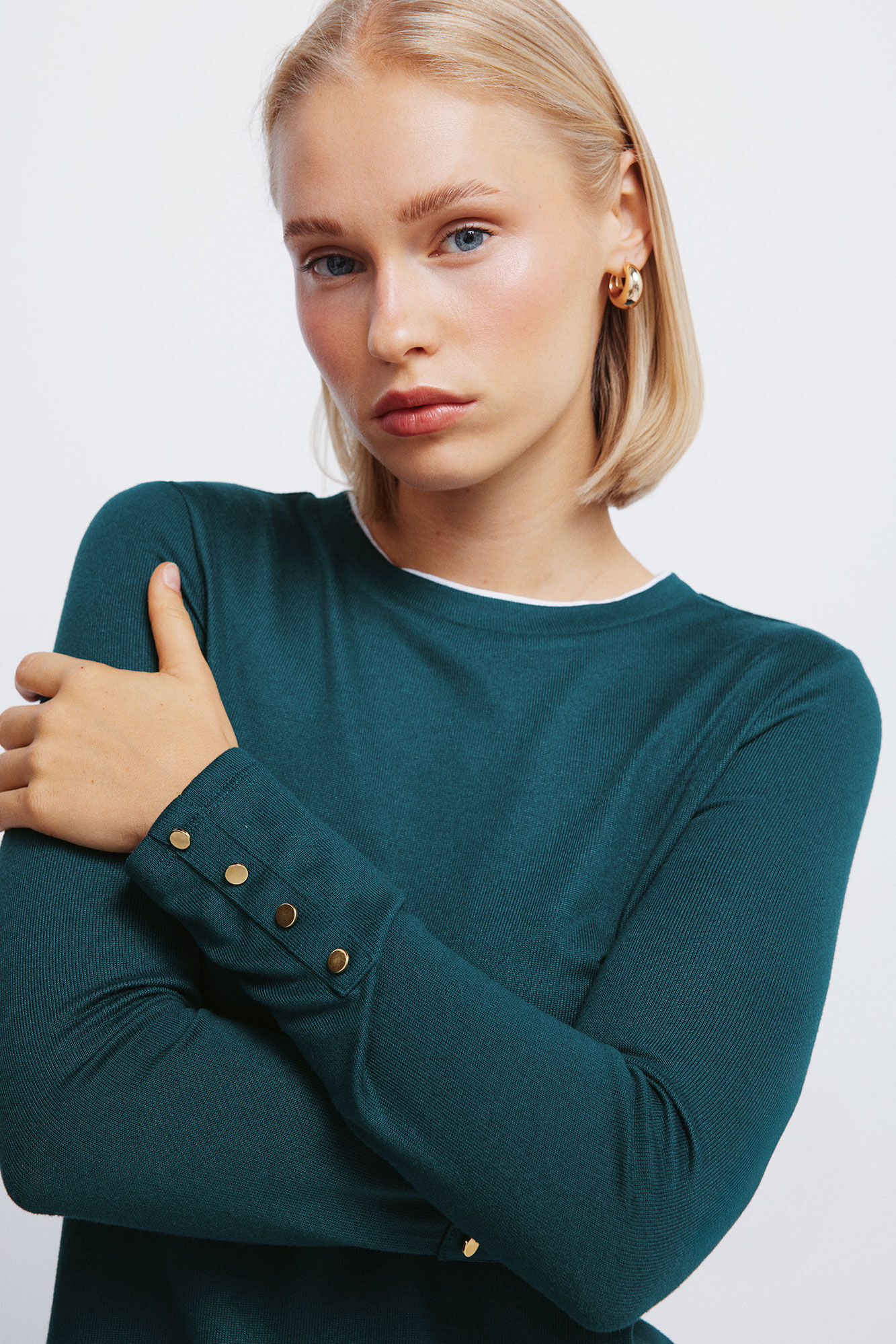 Springfield T-shirt efeito dupla pe&ccedil;a com toque suave