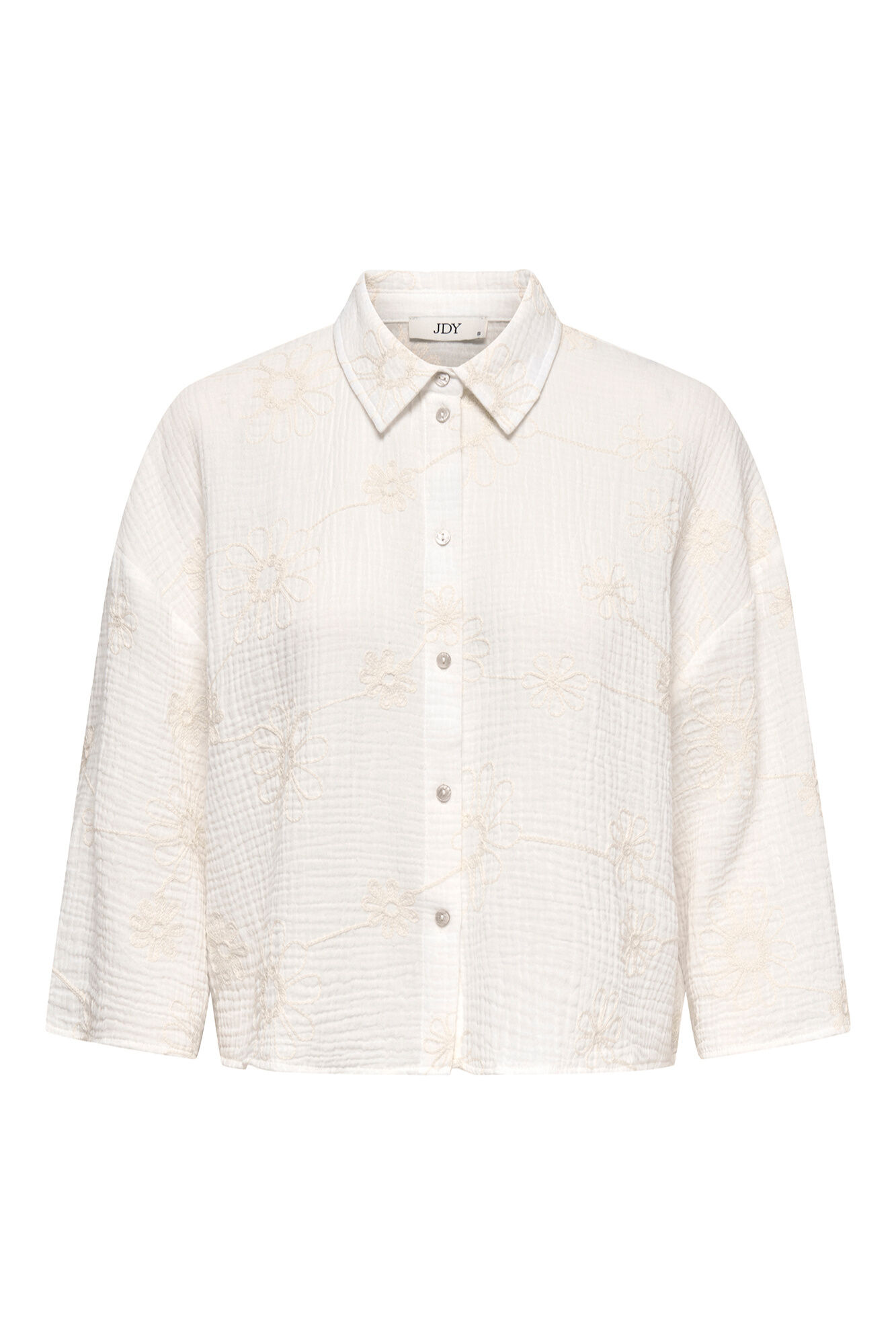 JDY Camisa em bambula bordada