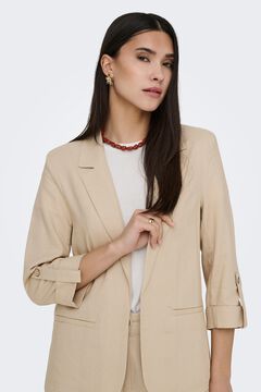 Only Blazer aberta de linho