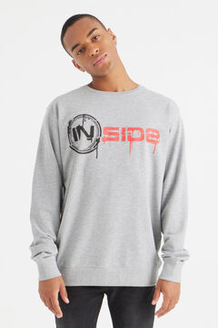 Springfield Essential sweatshirt with logo grey mix