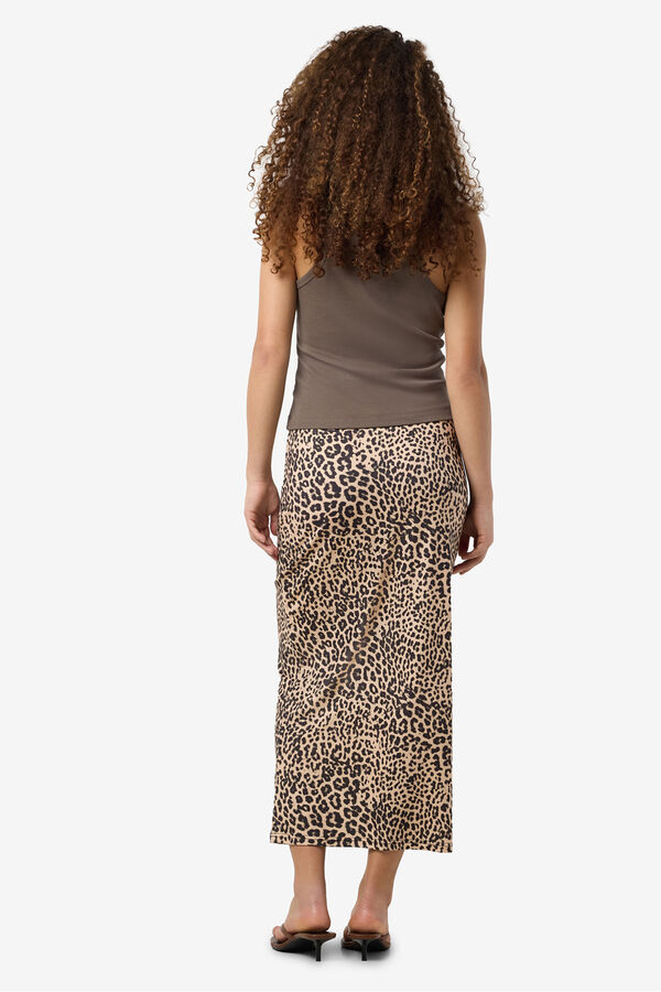 Noisy May Leoparden midi mit Bund Nude