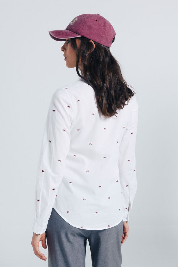Springfield Shirt with embroidered details white