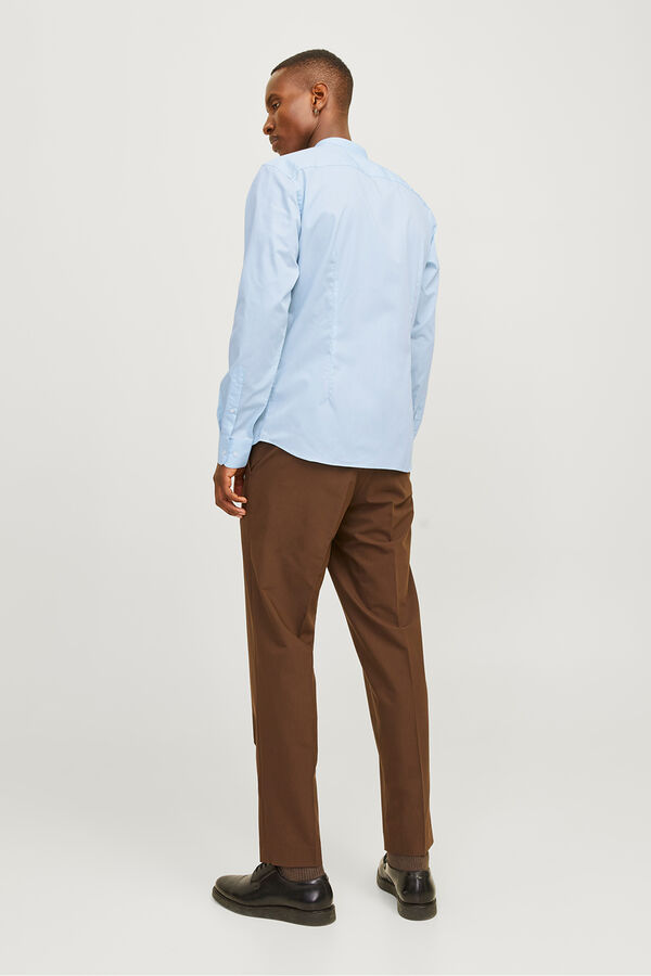 Jack & Jones Casual poplin shirt blue