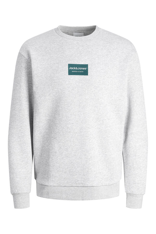 Jack & Jones Sudadera cuello redondo felpa blanco