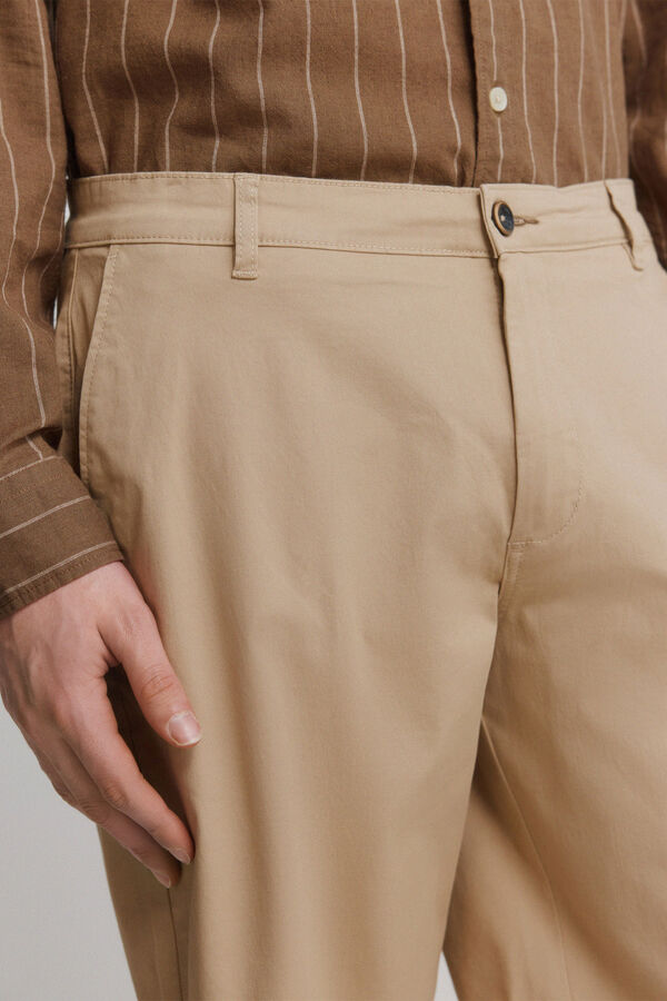 Springfield Bermude u boji comfort fit Bež