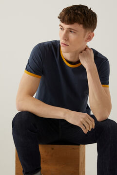 Springfield T-shirt contraste azulado