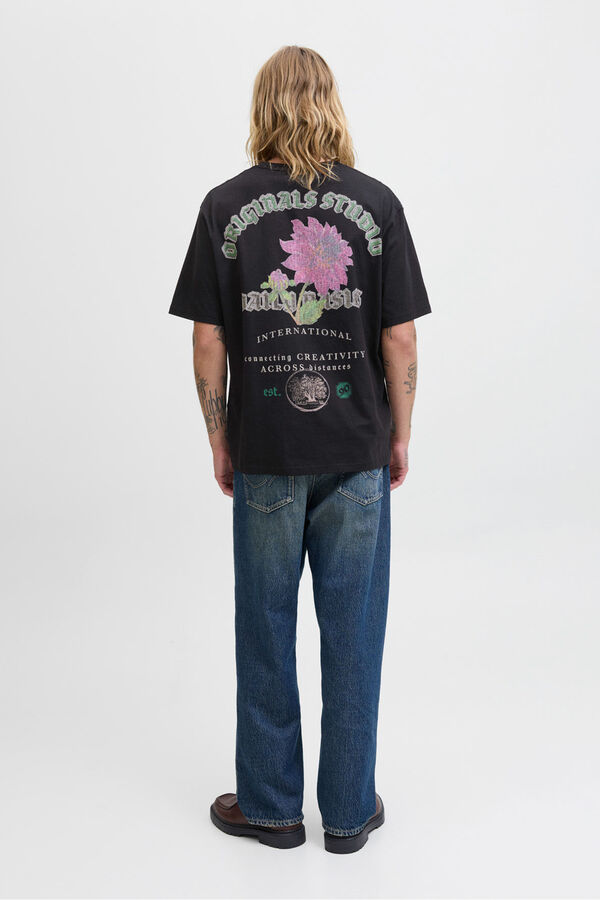 Jack & Jones Backprint T-shirt  Crna