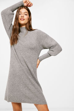 Springfield Pearl jersey-knit dress grey