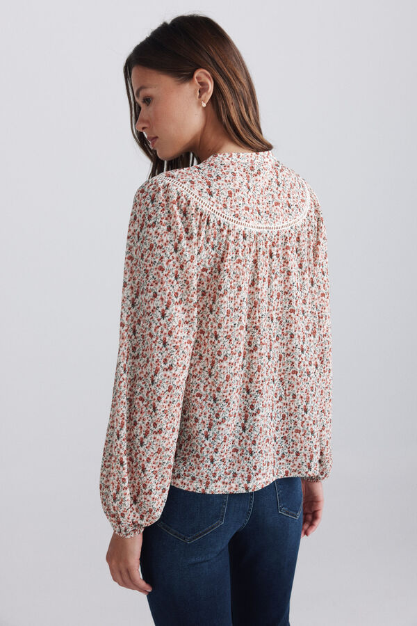 Springfield Blusa estampada lace azul