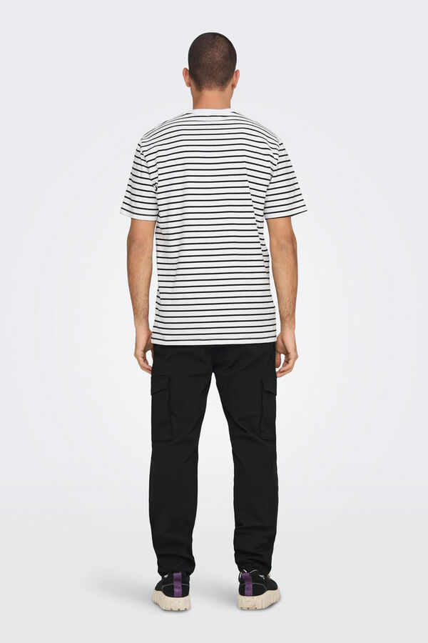 Only & Sons Printed short sleeve T-shirt white