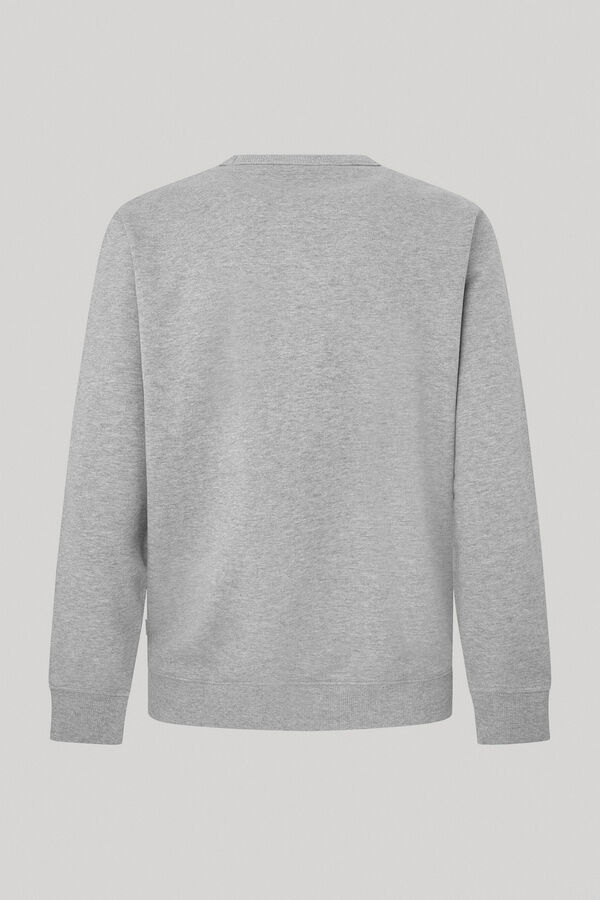 Springfield Round neck embroidered logo sweatshirt grey