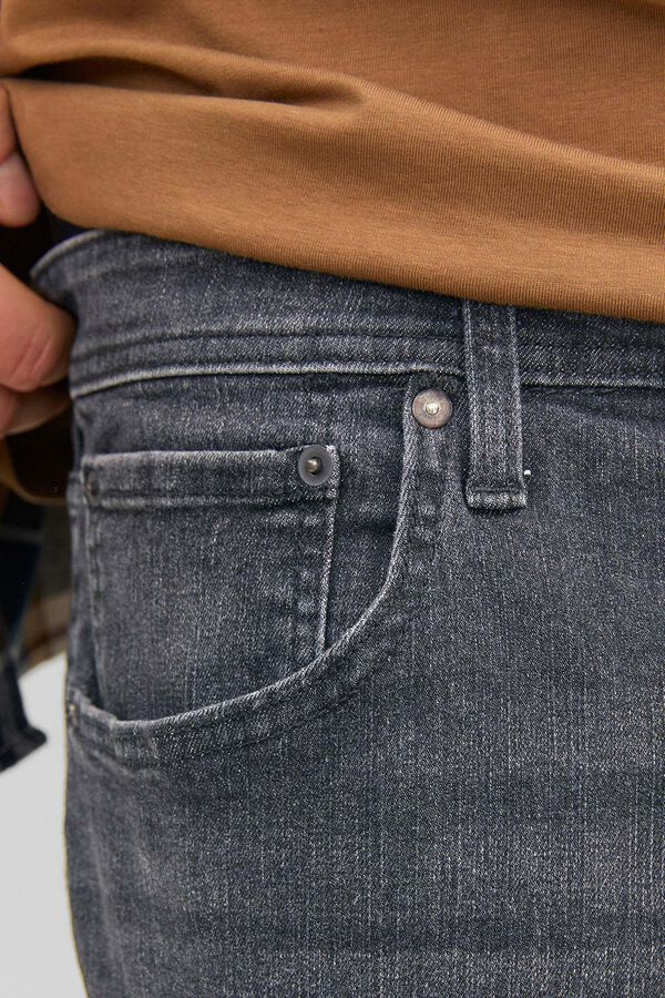 Jack & Jones PLUS Jeans corte recto cinco bolsillos negro
