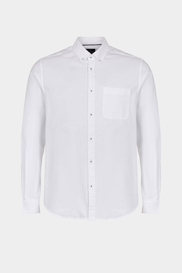 Springfield Regular fit Oxford shirt white
