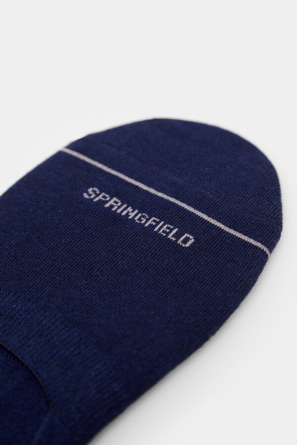 Springfield Pack of 2 basic invisible socks blue