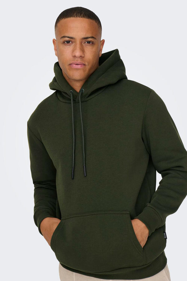 Springfield Fleece hood sweatshirt zelena