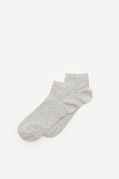 Springfield Mini polka-dot socks gray