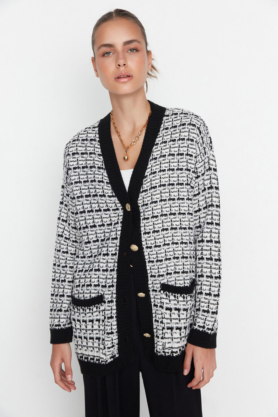 Cárdigan con purpurina