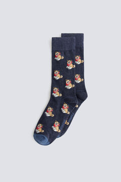 Springfield Cotton dog print socks